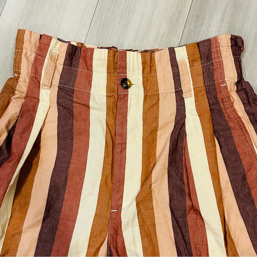 Madewell Women’s Paperbag Shorts in Rainbow Stripe Size 4 - Picture 5 of 8